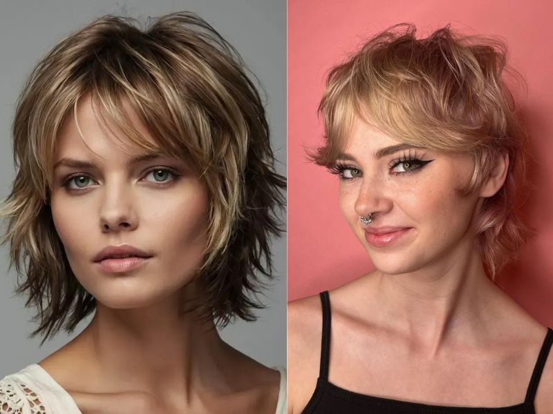 short haircuts for round faces