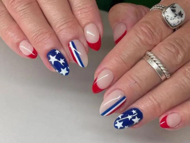 4th of July nails