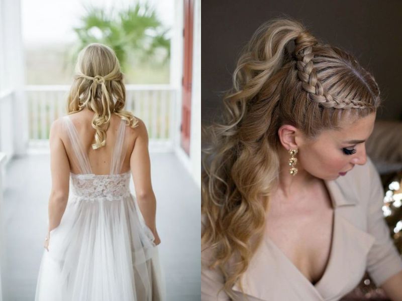 Half up wedding hairstyles