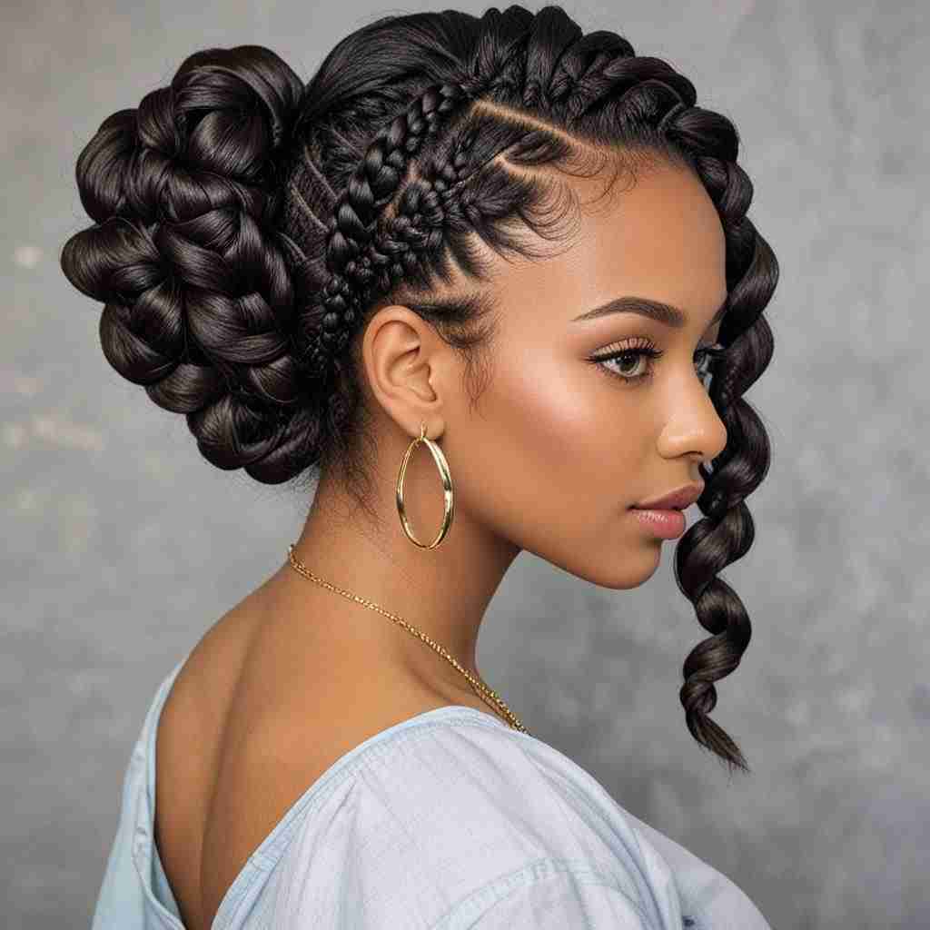 Intricate Goddess Braids Design