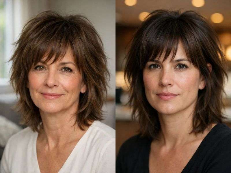 Shag Hairstyles for Medium-Length Thin Fine Hair