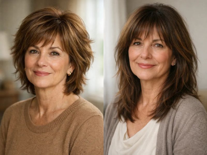 Shaggy Hairstyles for Older Women