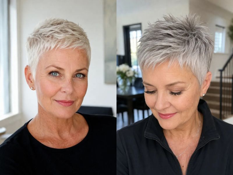 Short Pixie Haircuts for Older Women