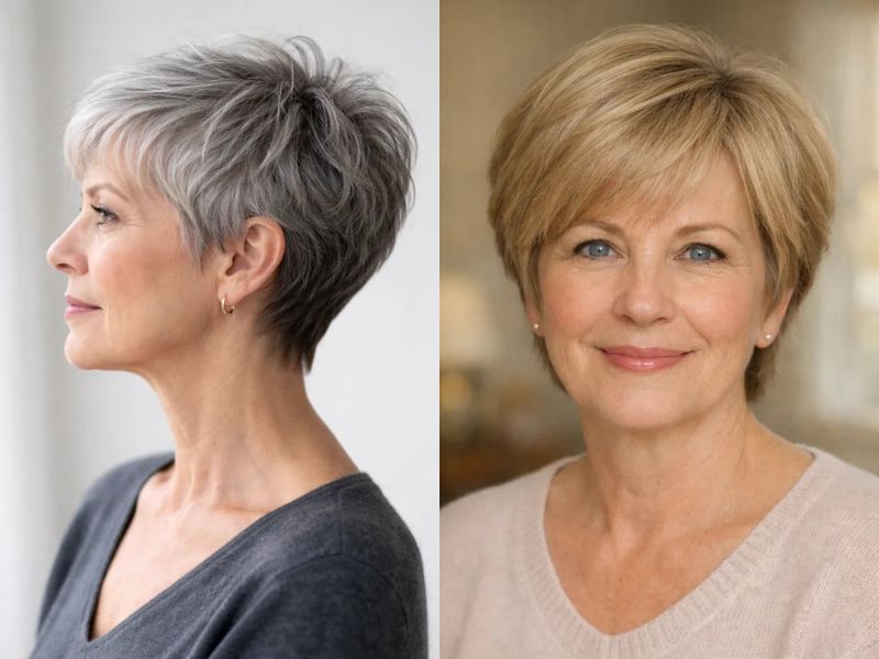 Wash and Wear Haircuts for Women Over 60