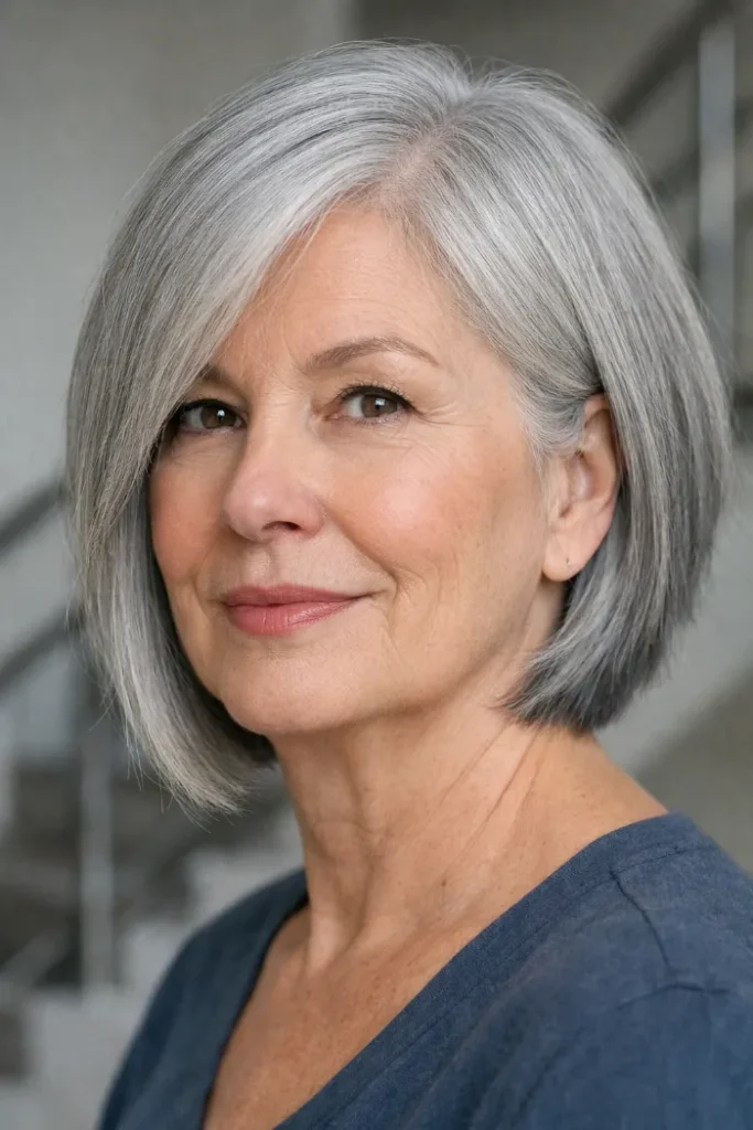 Medium-Length Hairstyles for Women Over 60 with Thin Fine Hair