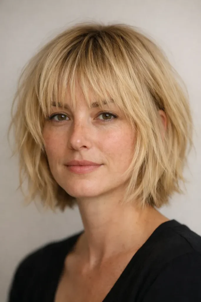 Choppy Bob Hairstyles For Fine Hair