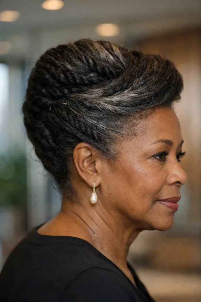 Updo Hairstyles for Older Black Women