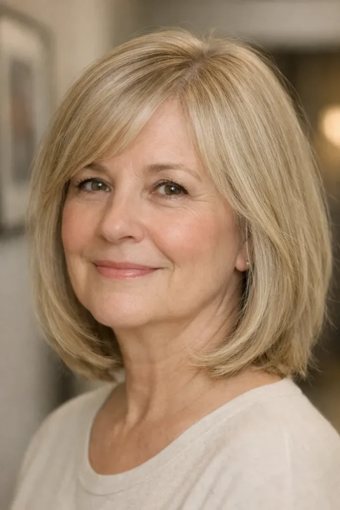 Medium-Length Hairstyles for Women Over 60 with Thin Fine Hair