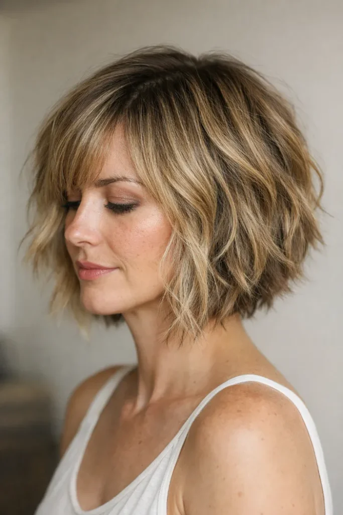 Choppy Bob Hairstyles For Fine Hair