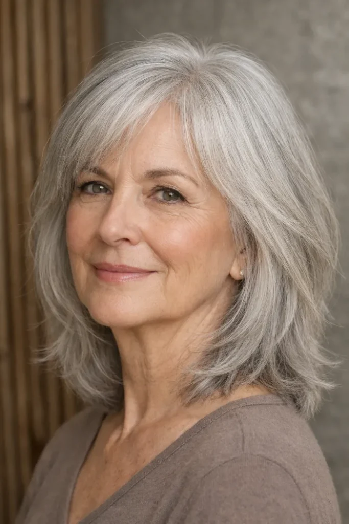 Medium-Length Hairstyles for Women Over 60 with Thin Fine Hair