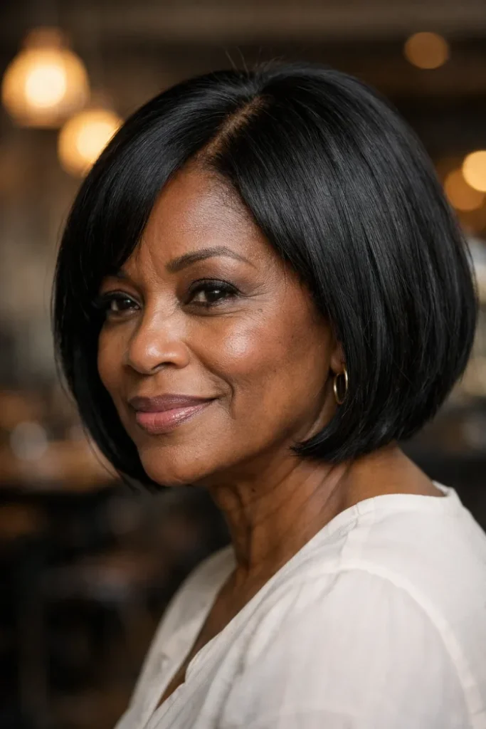 Bob Hairstyles for Older Black Women