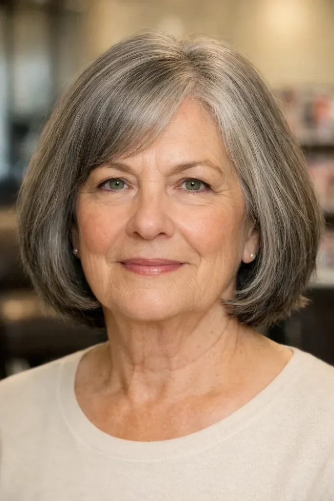 Medium-Length Hairstyles for Women Over 60 with Thin Fine Hair