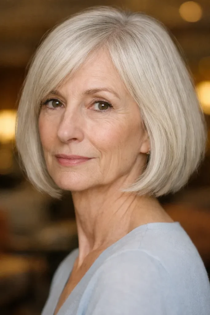 Medium-Length Hairstyles for Women Over 60 with Thin Fine Hair
