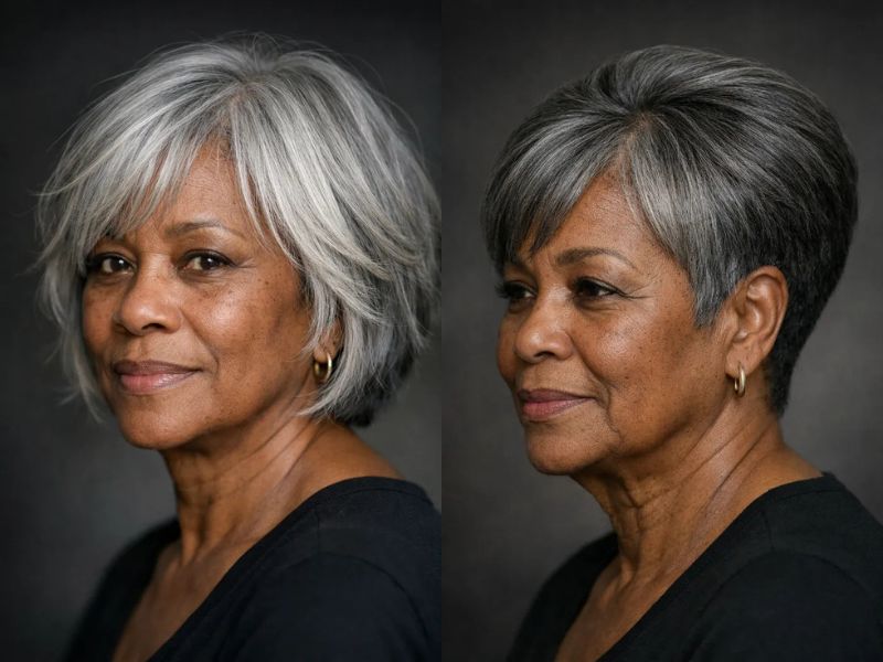 Bob Hairstyles for Older Black Women