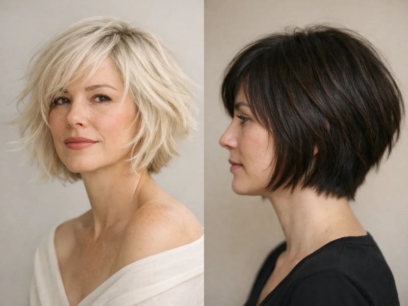 Choppy Bob Hairstyles For Fine Hair