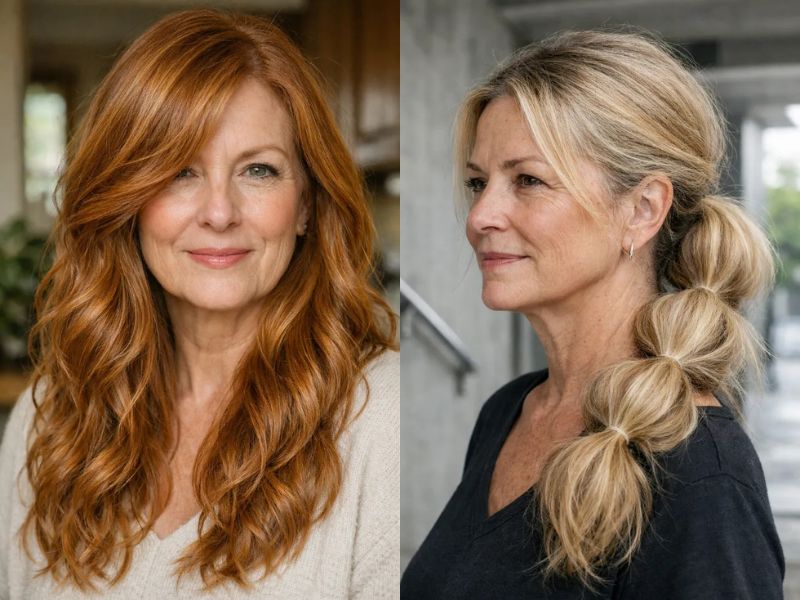 Hairstyles for Older Women with Long Hair