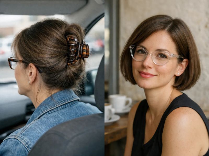 Hairstyles for Thin Fine Hair With Glasses