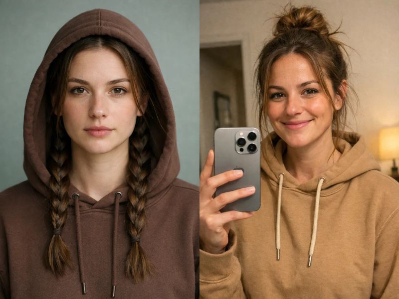 Hoodie Hairstyles Ideas