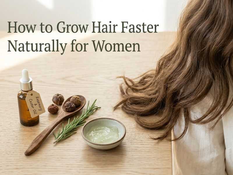 How to grow hair faster naturally women