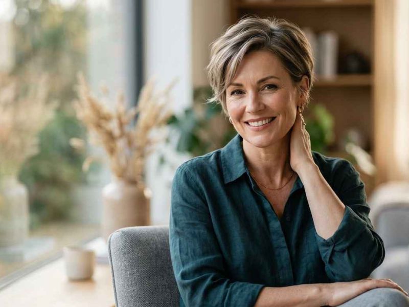 How to style short hair for women over 40