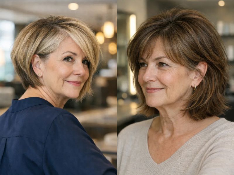 Layered Bob Hairstyles for Older Women