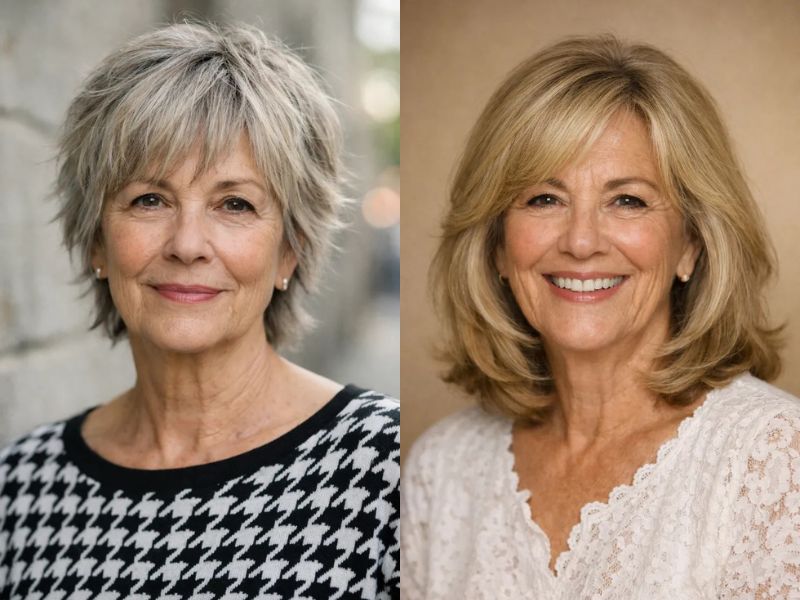 Layered Hairstyles for Women Over 60