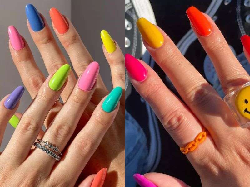 Multi Colored Nails Ideas
