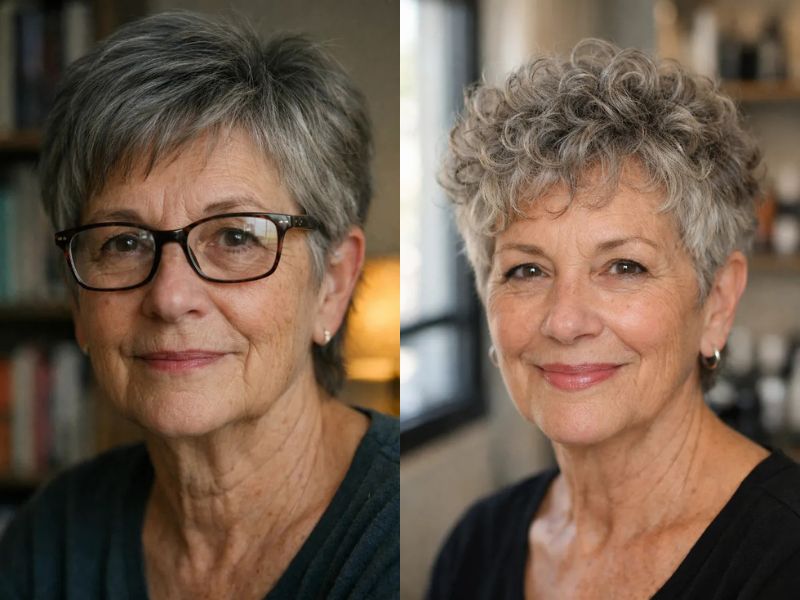 Short Hairstyles for Women Over 60