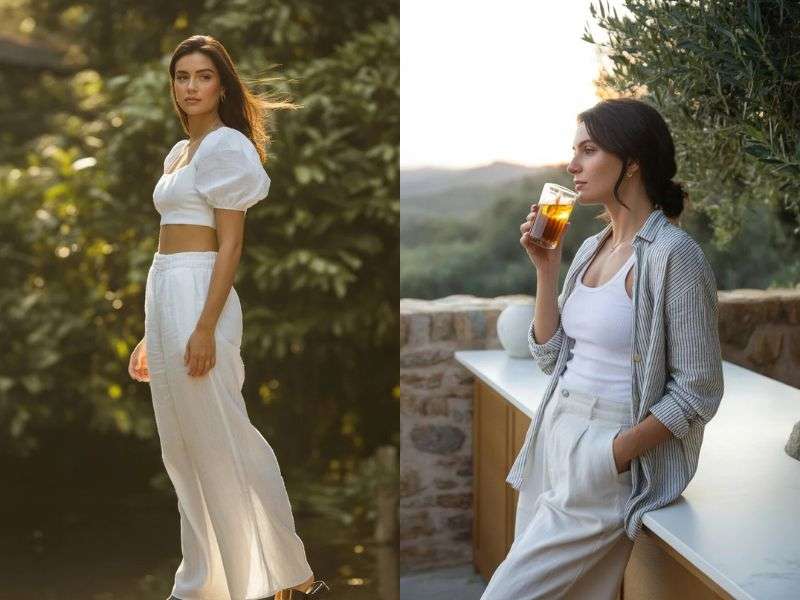 Summer Linen Pants Outfits