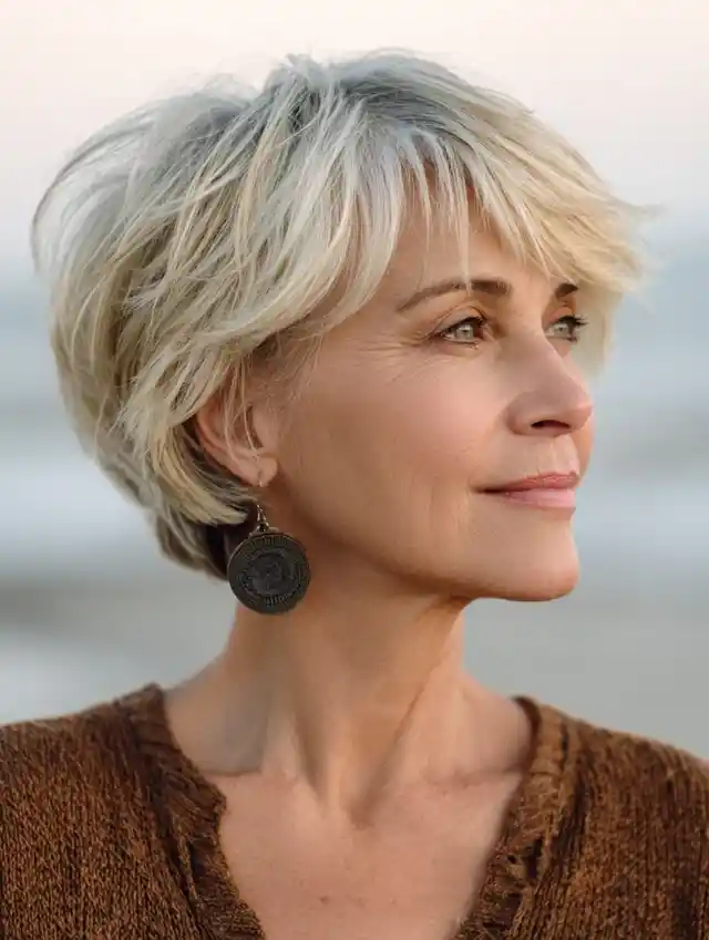 Side Bangs For Thin Fine Hair Over 60