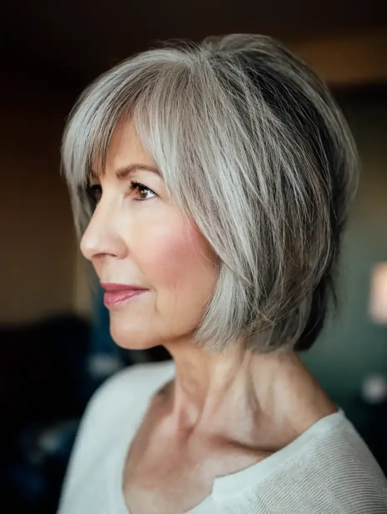 Salt and Pepper Hairstyles for Women Over 50