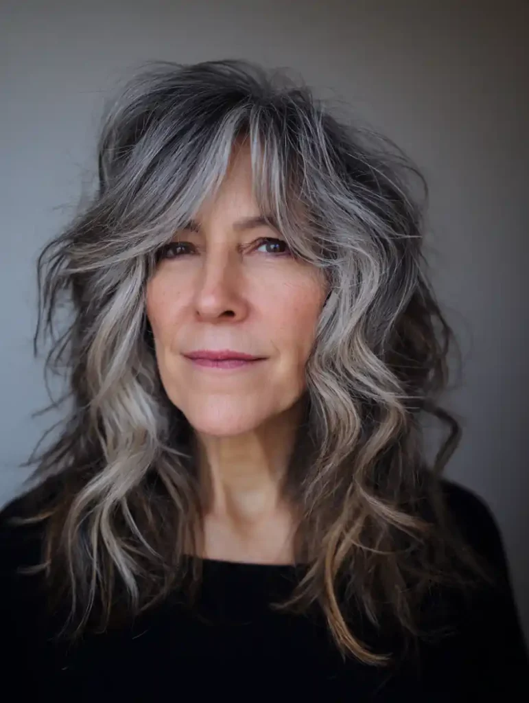 Salt and Pepper Hairstyles for Women Over 50