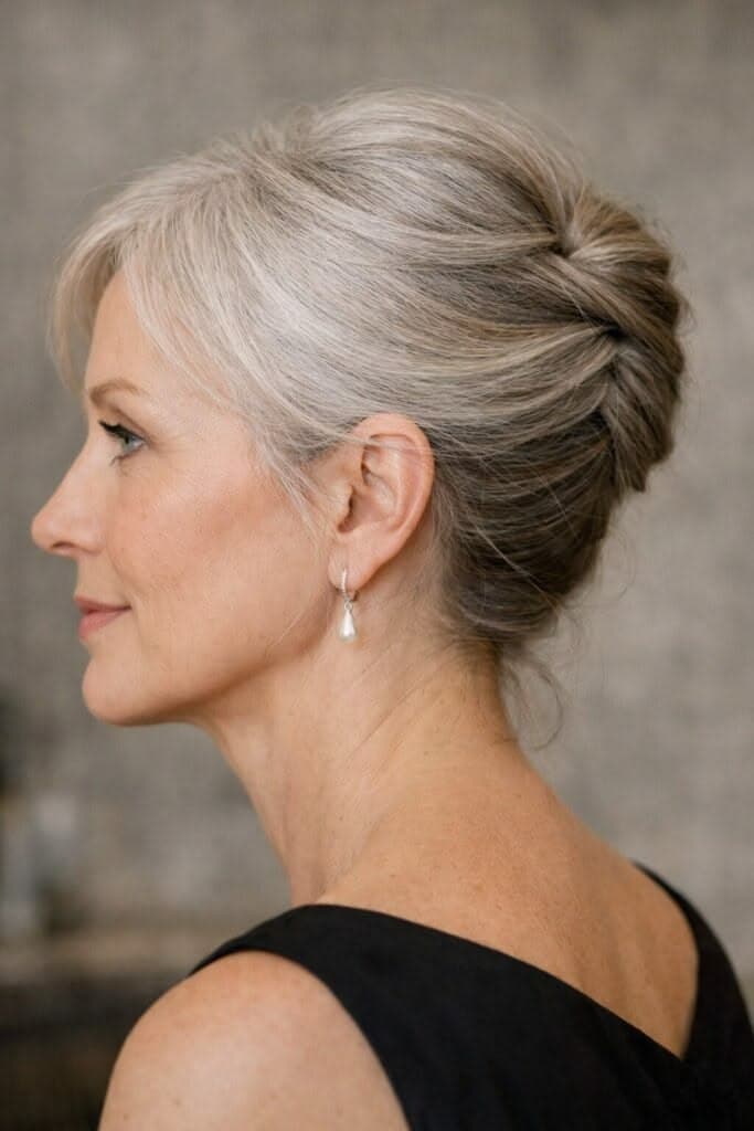Updos for thin fine hair over 60