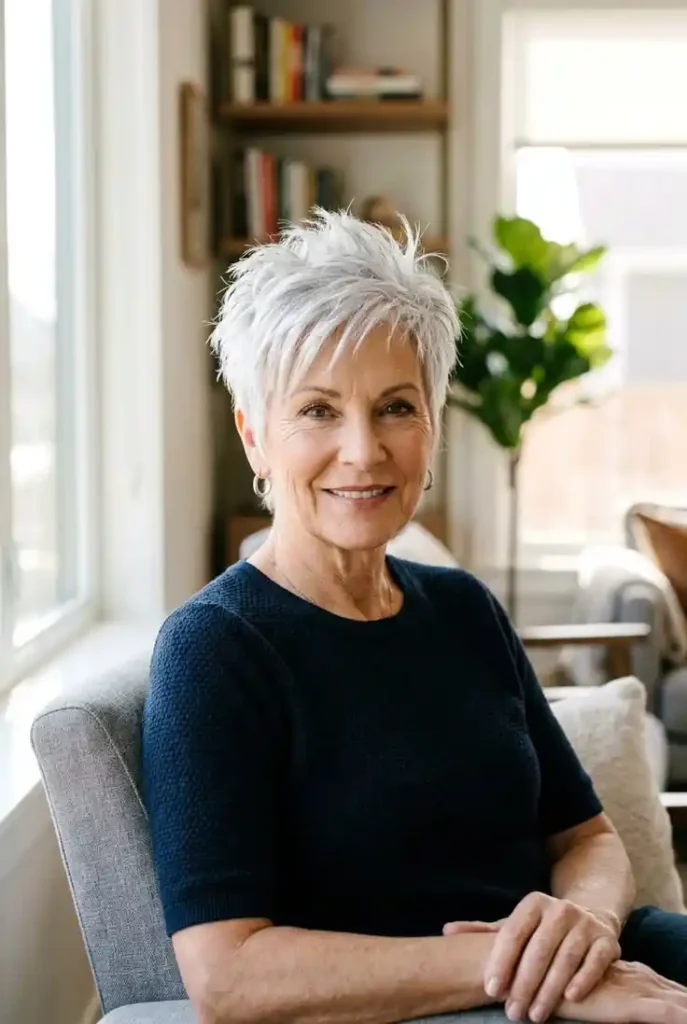 Short Spiky Hairstyles for Women Over 50