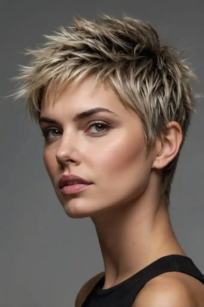 Short Spiky Hairstyles for Women Over 50