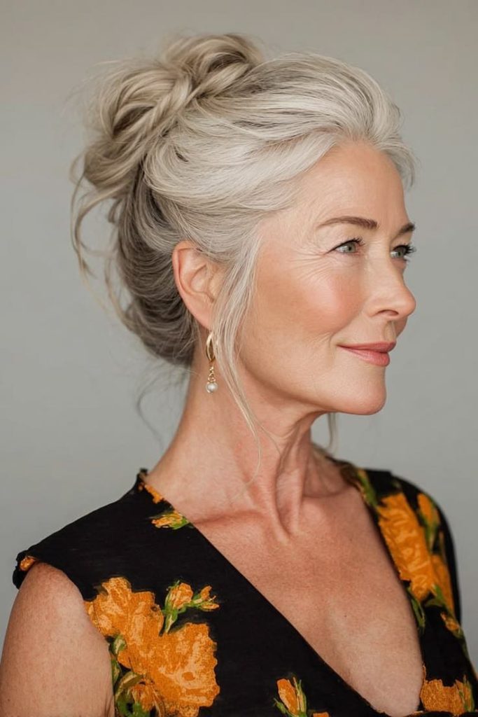 Updos for thin fine hair over 60