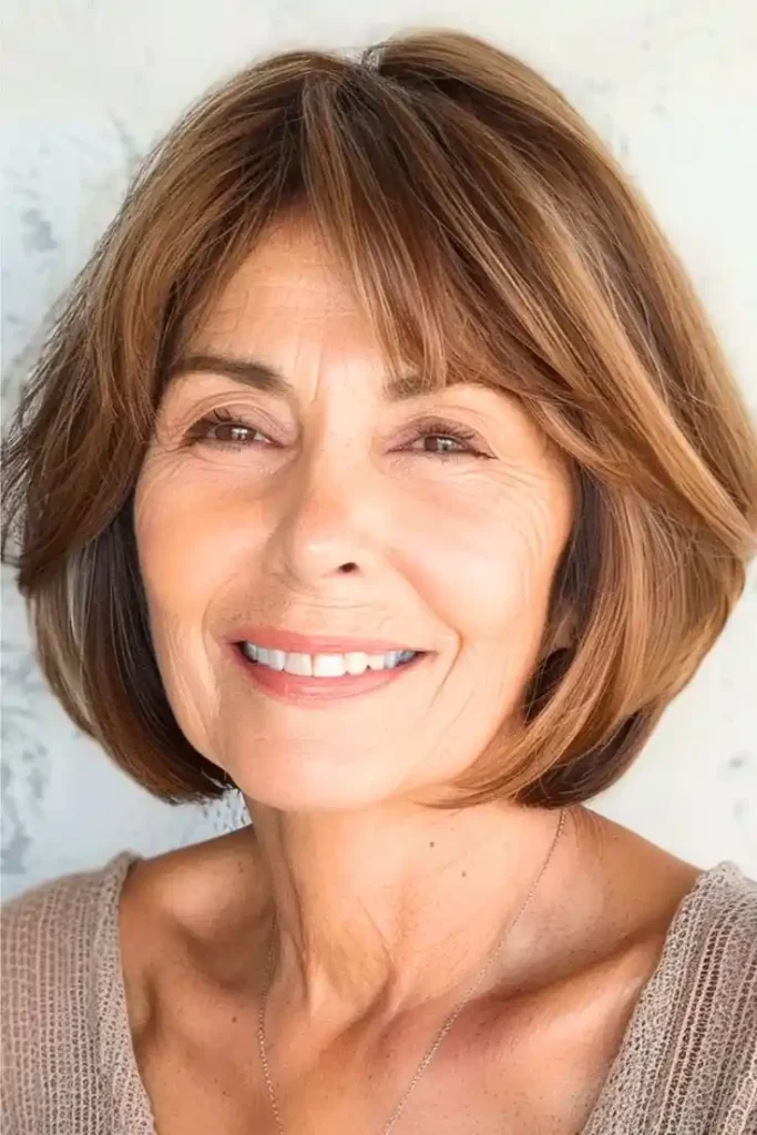 Side Bangs For Thin Fine Hair Over 60