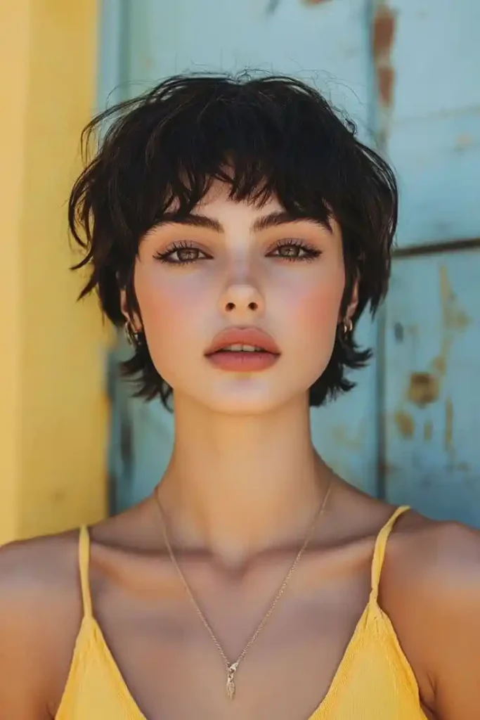 Long Pixie Haircut For Round Faces