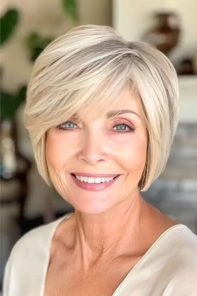 Side Bangs For Thin Fine Hair Over 60