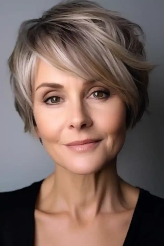 Side Bangs For Thin Fine Hair Over 60