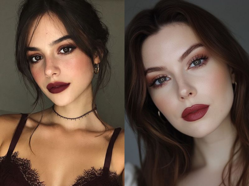 Dark Romantic Makeup For Brown Eyes