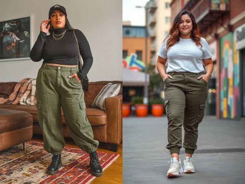 Plus Size Outfits With Cargo Pants