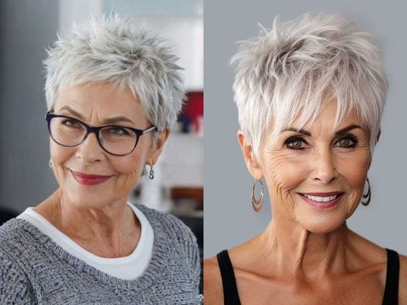 Short Spiky Hairstyles for Women Over 50