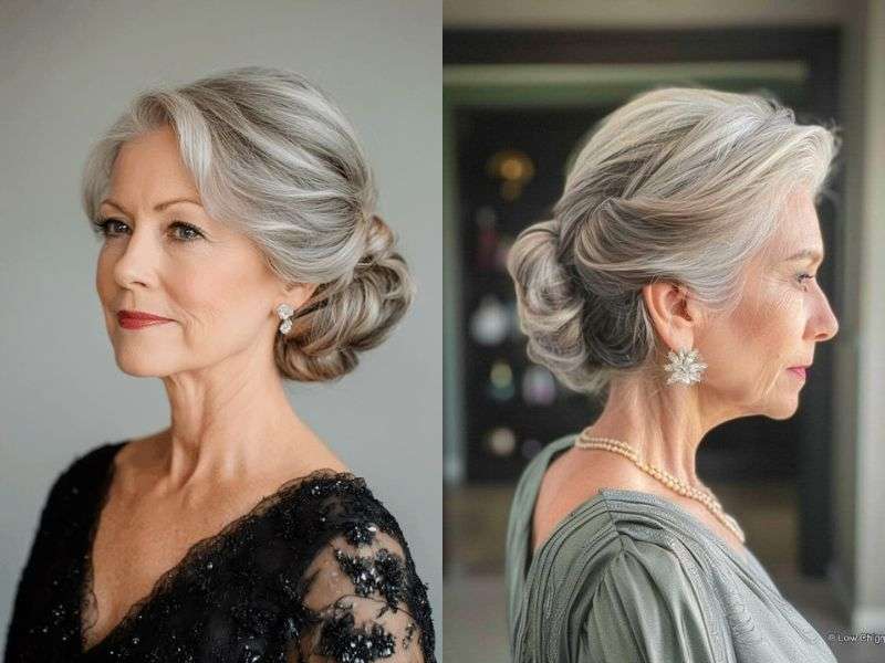 Updos for thin fine hair over 60