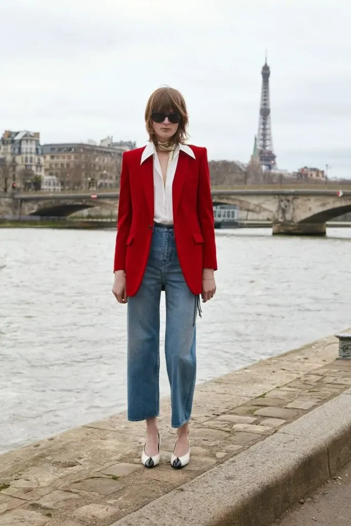 Red Blazer Outfits For Women