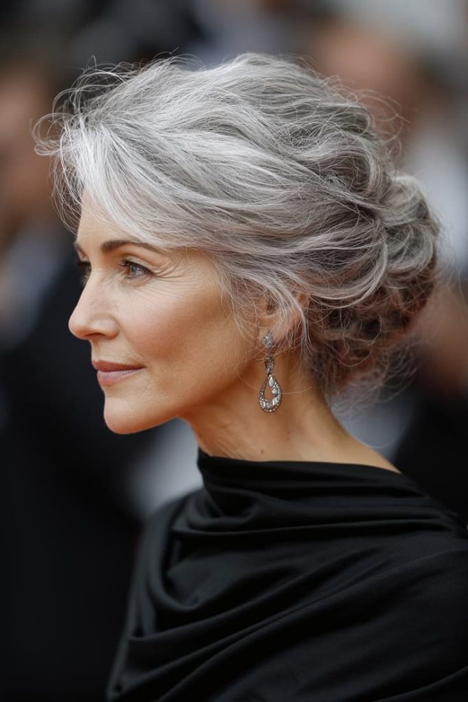 Updos for thin fine hair over 60